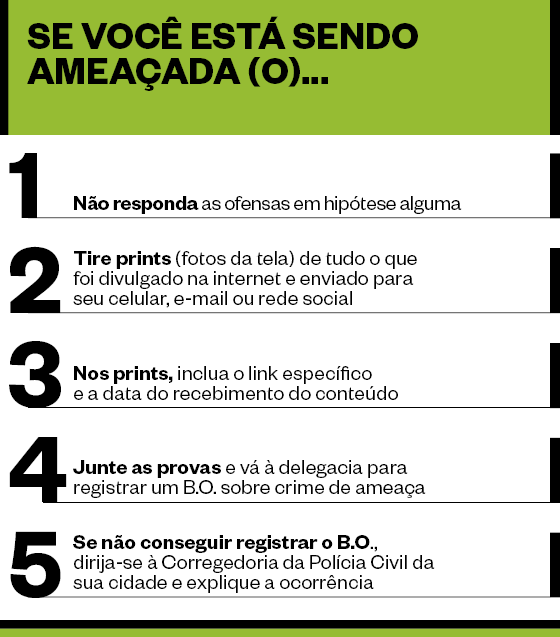 Se você for ameaçada de pornografia na internet